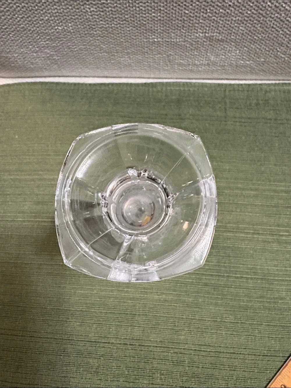 Clear Textured Glass Bud Vase - Classic Clear